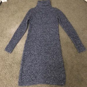 Michael Kors gray marble turtleneck dress